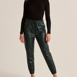 Vegan Leather Joggers